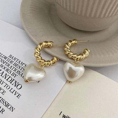 Heart Hoop Earrings