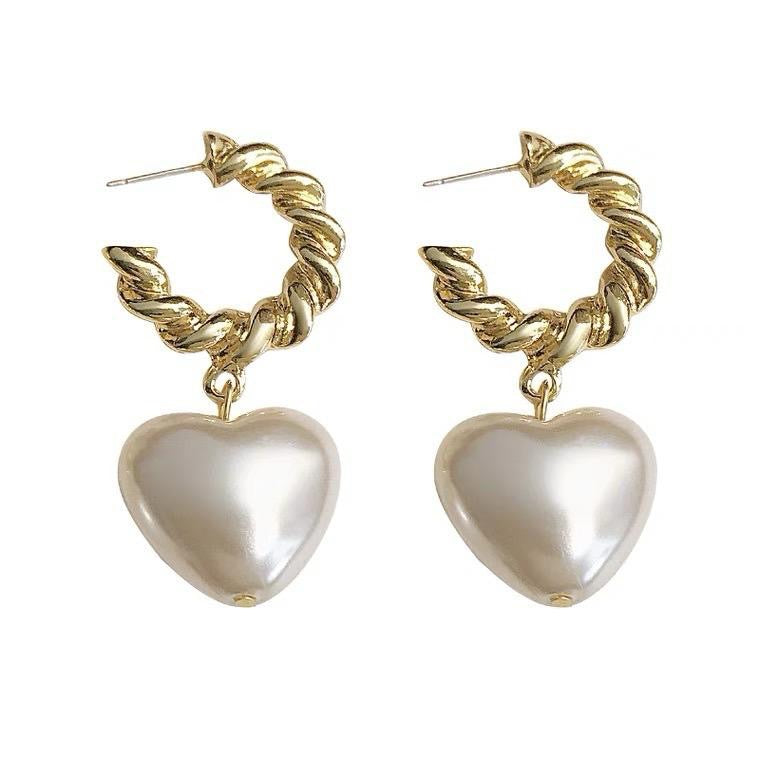 Heart Hoop Earrings